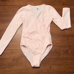 Baby pink leotard